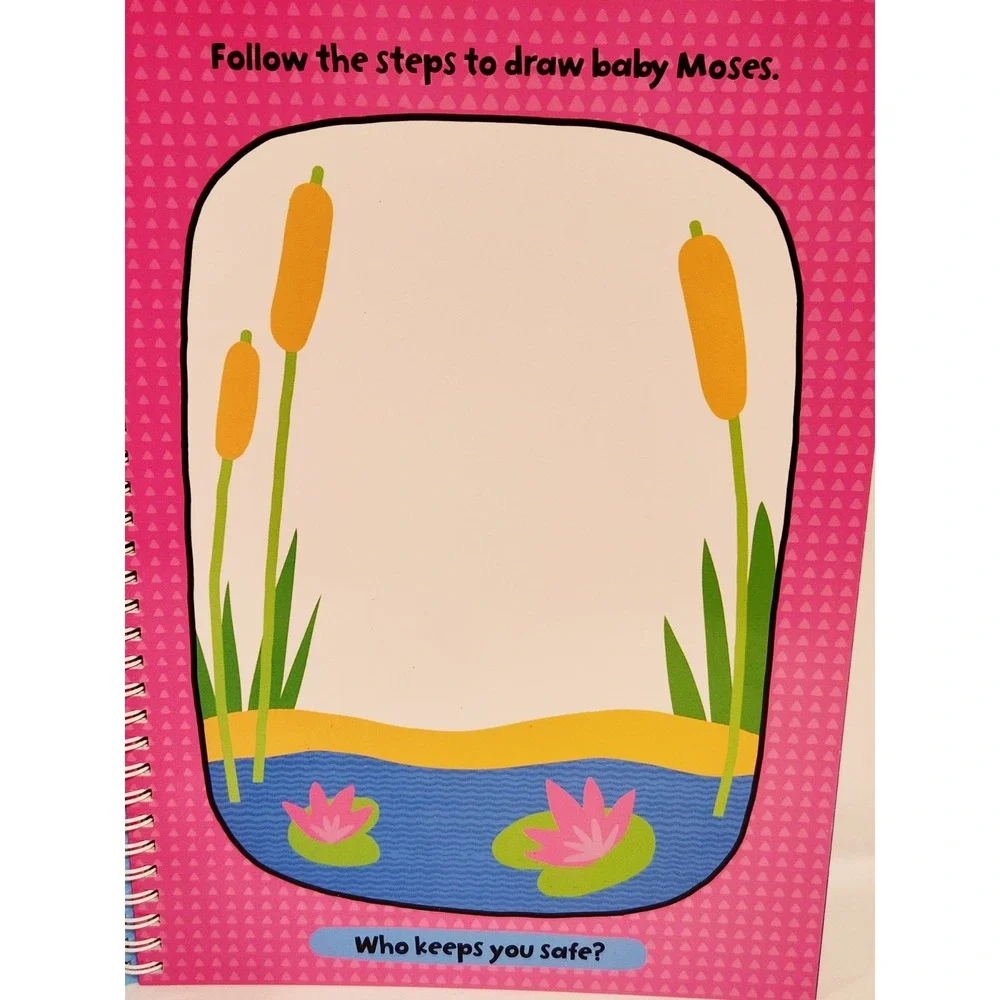 My First Learn to Draw Bible Stories Dry Erase Activity Book Reusable Book